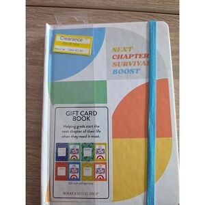 Think Ink Next Chapter Survival Boost Gift Card Book Journal Graduation Gift New